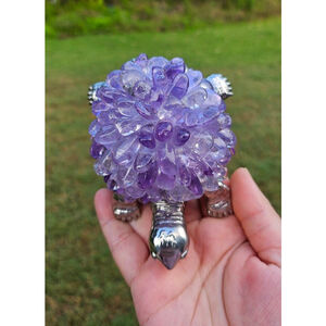 amethyst chips turtle 4 in
